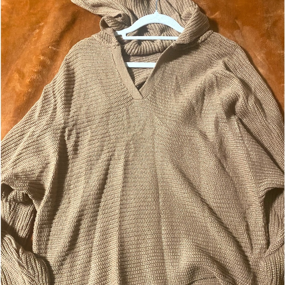 tan shein sweater